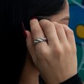 6MM Rope Ring in White Gold