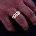 Cuban Band Ring in Yellow Gold - 9mm