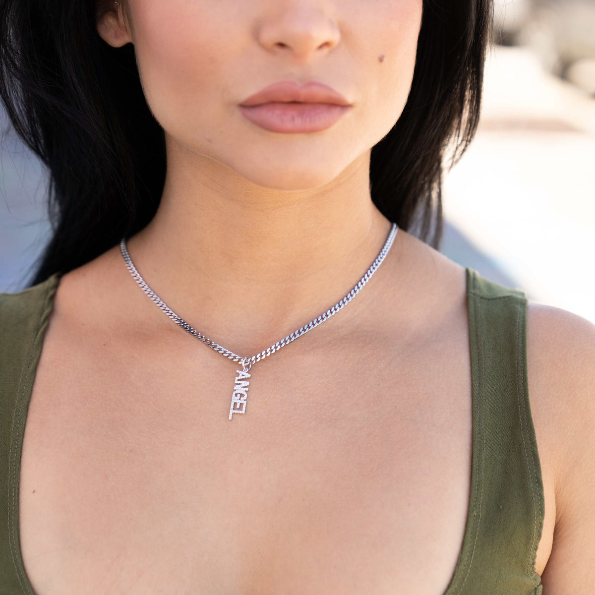 'Angel' Pendant - White Gold